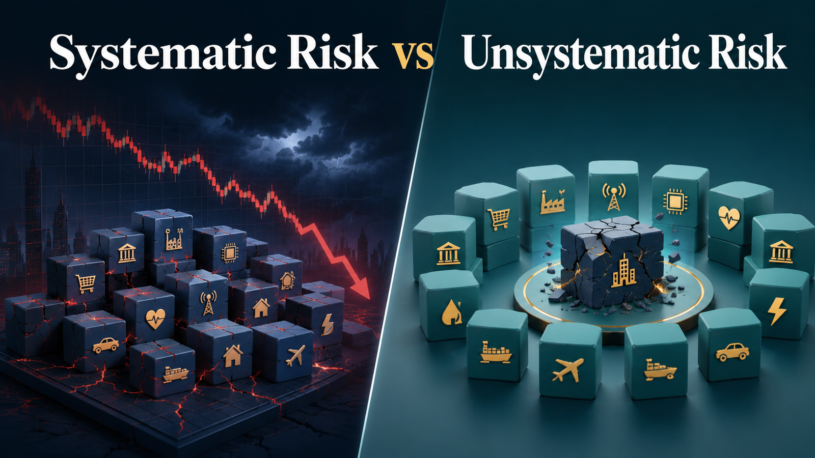 Systematic Risk vs. Unsystematic Risk: Key Differences and Examples